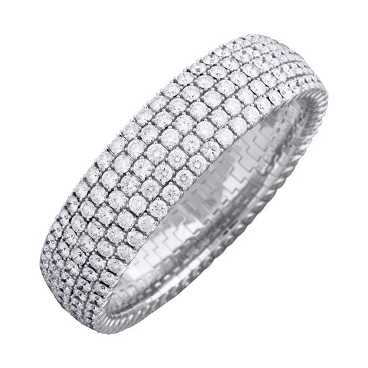 Picchiotti - 5-Row Round Brilliant Diamond Expandable Bracelet