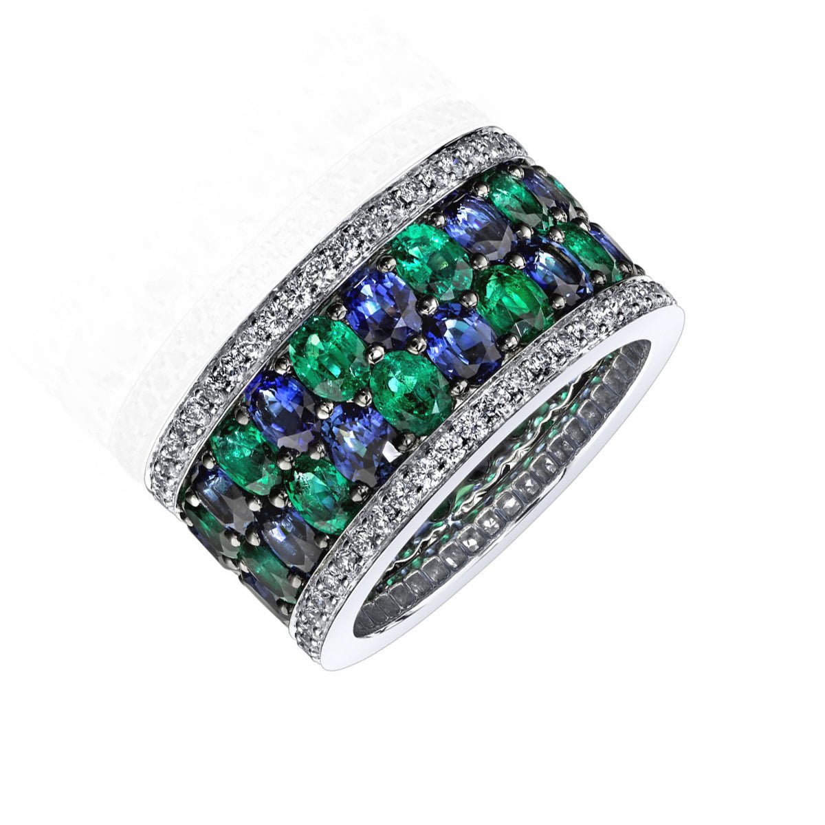 Robert Procop - Emerald Sapphire American Glamour Ring