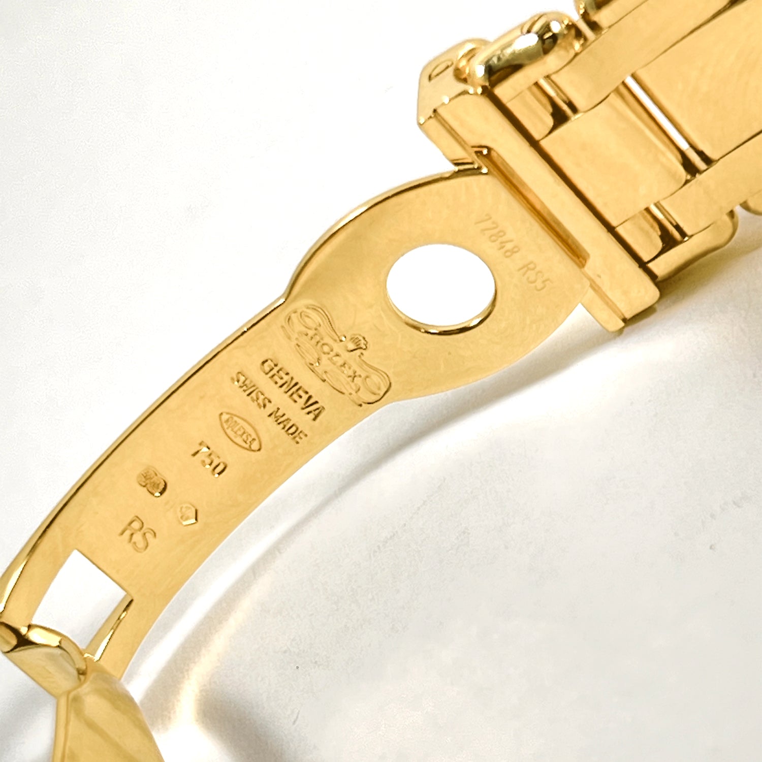 Rolex swiss made outlet 18k 750