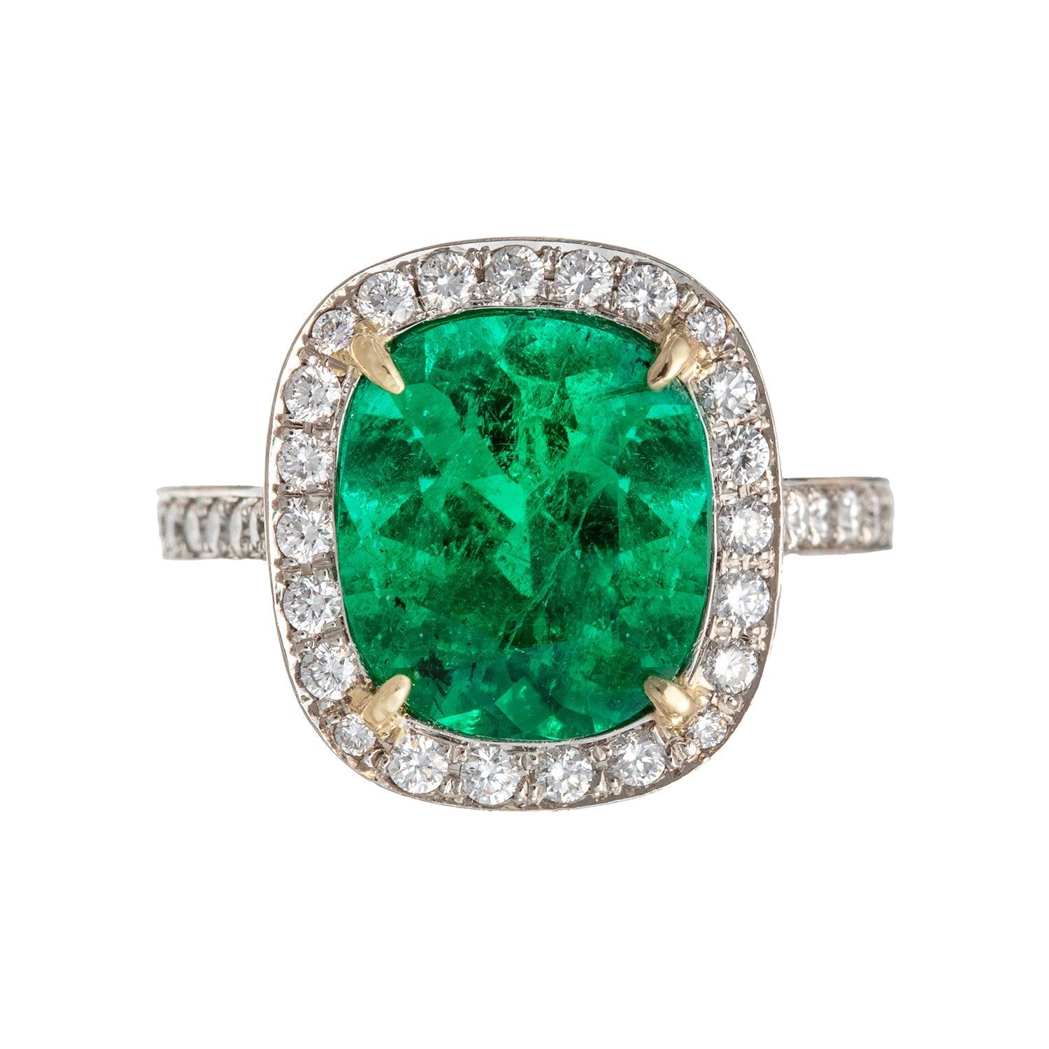 Shreve, Crump & Low - 3.94ct Colombian Emerald Diamond Ring