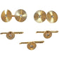 Tiffany & Co - 14k Yellow Gold Diamond Cuff Links & Shirt Studs