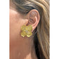 Tiffany & Co - 18k Yellow Gold Diamond Large Dogwood Earrings