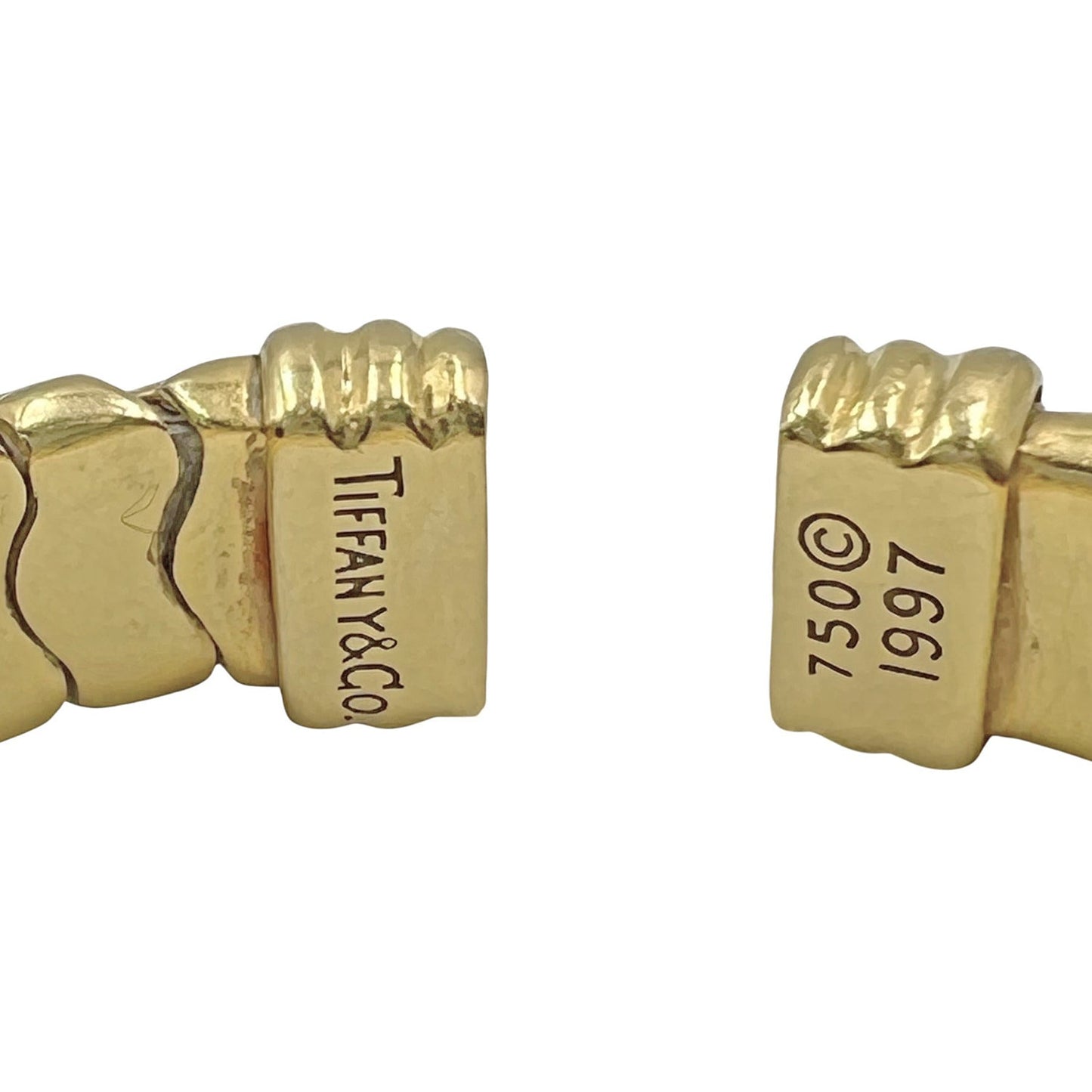 Tiffany & Co - 18k Yellow Gold Vannerie Cuff Bracelet