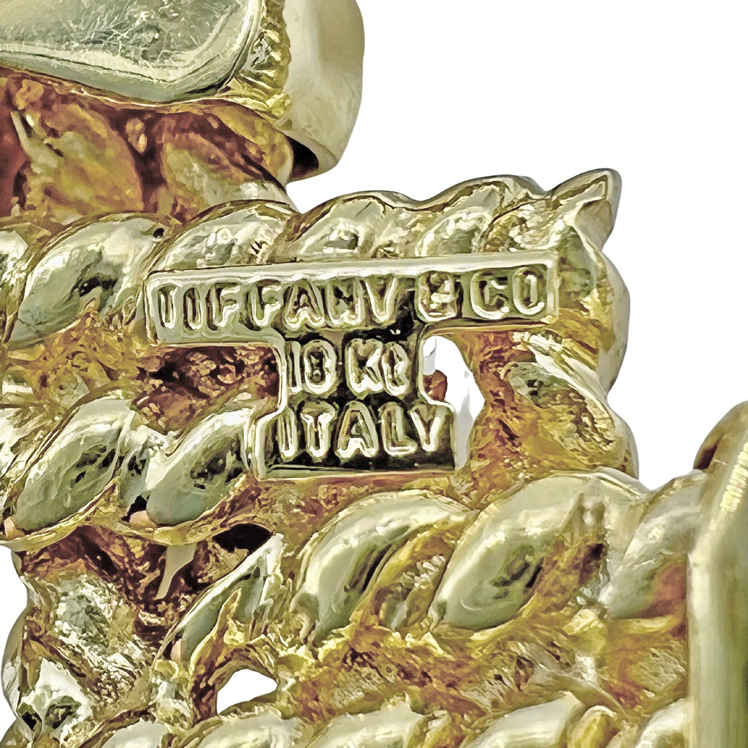 Tiffany & Co - 1970s 18k Yellow Gold Geometric Wide 'X' Bracelet