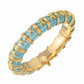 Tiffany & Co - Schlumberger Croisillon Azure Blue Enamel Bangle