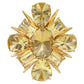 Tony Duquette - 18k Yellow Gold Citrine Starburst Pendant Brooch