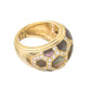 Van Cleef & Arpels - 18k Gold Abalone Diamond Honeycomb Band Ring