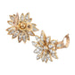 Van Cleef & Arpels - 18k Yellow Gold Diamond Lotus Flower Earrings