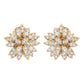 Van Cleef & Arpels - 18k Yellow Gold Diamond Lotus Flower Earrings