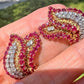 Van Cleef & Arpels - Ruby Diamond Belles Feuilles Earrings