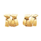 Verdura - 18k Yellow Gold Double X Earrings
