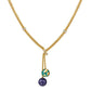Verdura - 18k Yellow Gold Enamel Night & Day Necklace