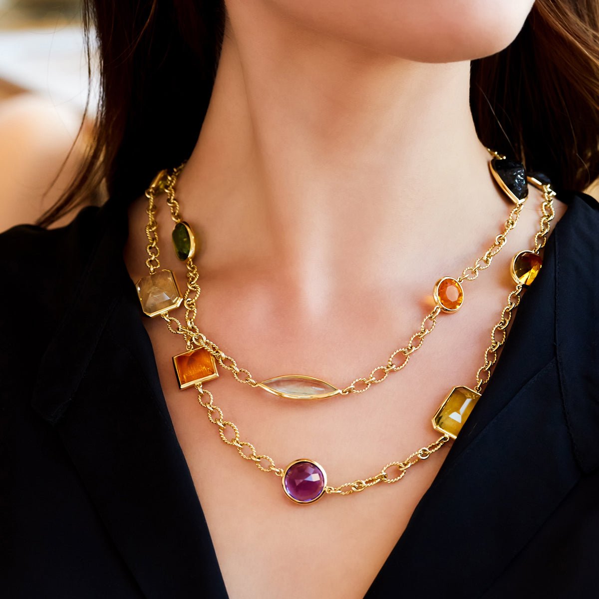 Prerto Rosy Embellished Pendant Necklace Set | Jewellery, Jewellery Sets,  Yellow, Brass, Stone | Yellow jewelry, Jewelry sets, Necklace set