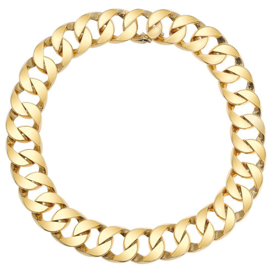 Verdura - Estate 18k Yellow Gold Curb-Link Necklace