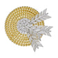 Verdura - Estate 18k Yellow Gold Platinum Diamond Target Brooch
