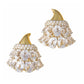 Verdura - Estate White Topaz Diamond Cornucopia Earrings