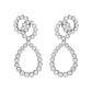 Verdura - Platinum Diamond Looped Drop Earrings