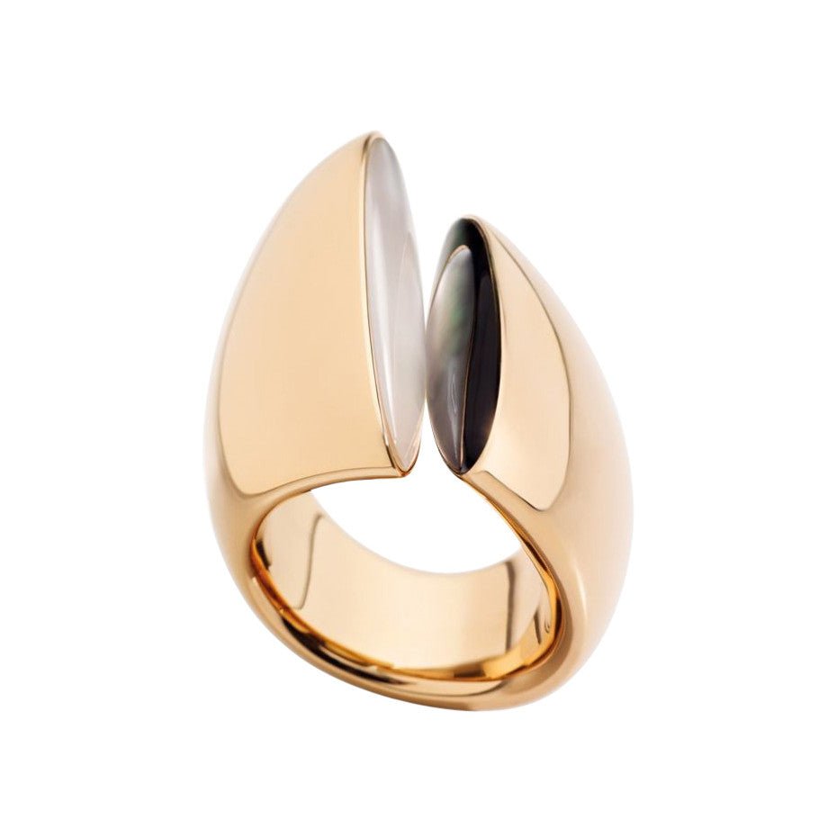 Vhernier - 18k Pink Gold Mother-of-Pearl Eclisse Ring