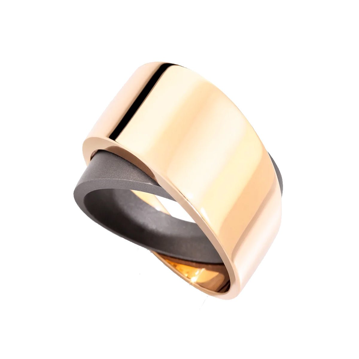 Vhernier - 18k Rose Gold Titanium Tourbillon Ring